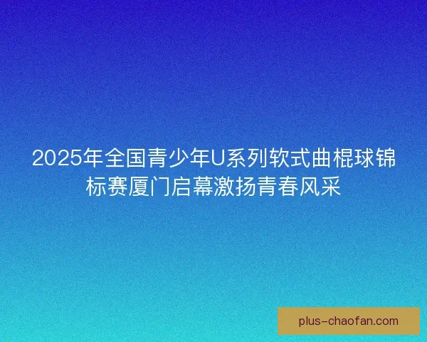 2025年全国青少年U系列软式曲棍球锦标赛厦门启幕激扬青春风采